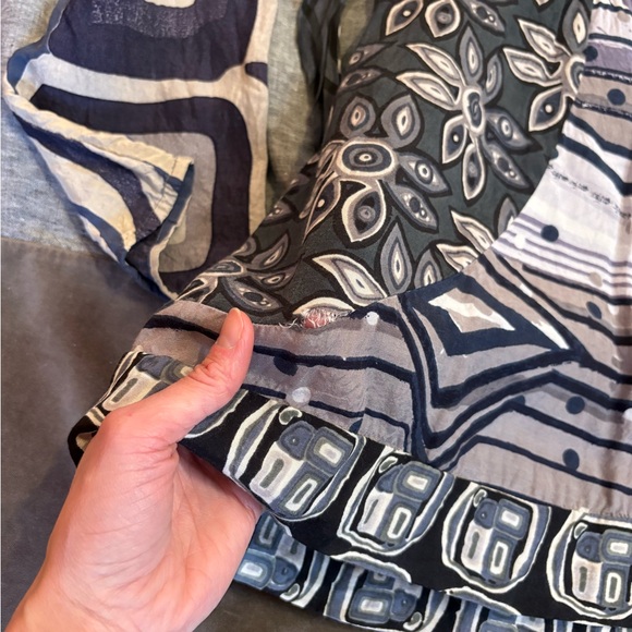Desigual Artistic Blue and Gray Dress